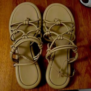 Like new Studio Amelia Nude Strappy sandals, Size 38 or US 8